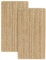 HAMID Pack 2 Jute Teppich, Granada Teppich 100% Natürliche Jutefaser, Weicher Teppich und Hohe Festigkeit, Handgewebt - Wohnzimmer, Esszimmer, Schlafzimmer, Flurteppich, (110x60cm) 2 Stücke…