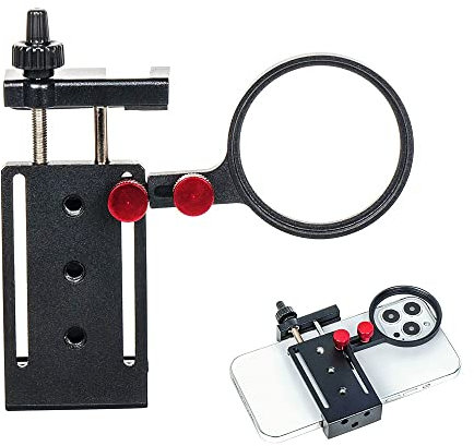 Came-TV Aluminium-Stativhalterung mit 52-mm-Adapter für Filter und Objektiv mit Kaltschuh-Halterung, verstellbare Klemme für iPhone 14, 13, 12 Pro Max, Android-Smartphones, alle Handys
