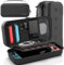 OIVO Custodia per Nintendo Switch e OLED, Rigida Custodia da Viaggio per Nintendo Switch Accessori e Console, Custodia da Trasporto Switch con 20 Cartucce di Gioco - Nero