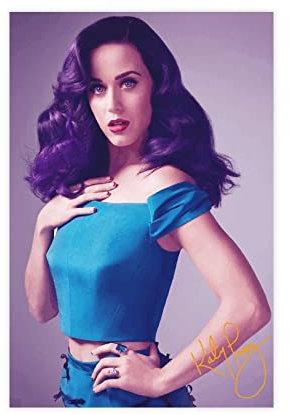 Katy Perry Poster, Leinwand, Poster, Wandkunst, Dekoration, Bild, Gemälde für Wohnzimmer, Schlafzimmer, Dekoration, Rahmen-Stil, 30 x 45 cm