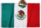FRF FLAG Mexikanische Flagge, 90 x 150 cm, 210D Nylon, Mexiko-Flaggen, Stickerei, Bandera de Mexiko, mit 2 Messingösen und 4 Reihen von unteren Stichen, mexikanische Flaggen für die Wand