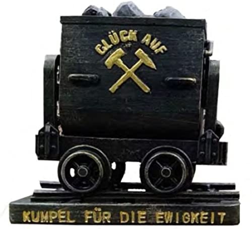 Ruhrpott Lore Modell Glück auf Bergbau Kumpel 6,5 cm Poly Wagen