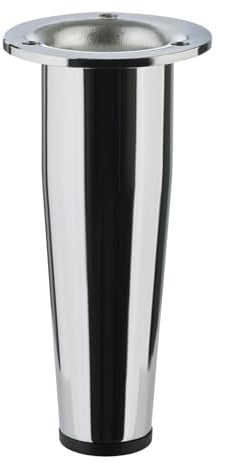 SOTECH Möbelfuß Fox-TROT Höhe 150 mm Chrom poliert Stellfuß verstellbar um max. 12 mm Schrankfuß