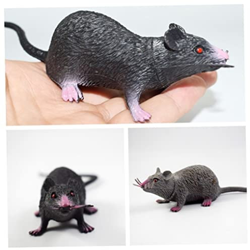 2pcs Realistic Mice Rat Halloween Toy, Prank Props Creepy Rat Toys, Fake Realistic Rat Prank Halloween Decor