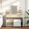 Somanki Schminktisch mit Beleuchtung Sonoma-Eiche 100x40x130 cm, Schminken Tisch, Vanity Table, Frisiertisch, Makeup Table, Make Up Table, Kosmetiktisch, Dressing Table - 848201