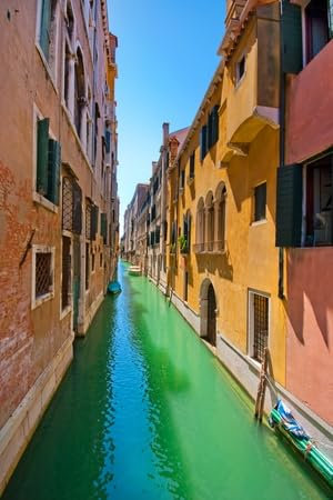 adrium Acryl-Bild 30 x 50 cm: schöne Gasse in Venedig, Italien (10685281)