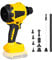 Soffiatore senza fili per Dewalt 18 V 20 V, 1000 W palmare motore a velocità continua con luce LED e 8 ugelli, 40000 giri/min per garage, officina, segheria, pulizia della casa