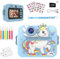 GuKKK Appareil Photo Instantané, 2.4 Écran Appareil Photo Enfant avec Papier d'impression et Carte 32GB Stylos Colorés, Mode Selfie et Video, Anniversaire Cadeau Jouet pour Enfant 3-14 Ans (Bleu)