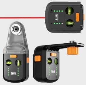 3-in-1 Wiederaufladbare Laser-Wasserwaage, GuKKK Staubabsaugung Absaughaube für Schlagbohrmaschine mit Laserebene, Elektrischer Bohrstaubsammler, Wand Saug Vakuum Bohrer, für Heimdekoration