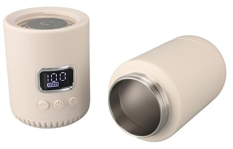 Viaggio di Caldaia in Acqua Calda, Bollitore Elettrico da Viaggio 55 ℃ Ricaricato 400 Ml per Latte