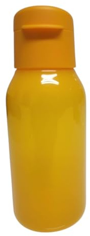 Tupperware to Go Eco 350ml Eco Easy Flip Top Trinkflasche EcoEasy für Getränke geeignet Flasche Kindergarten Sport Arbeit 350 ml gelb orange sonnengelb rund