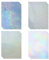 Holografische Folie, 20 Blatt Klares Vinyl Holografische Aufkleber Papier Selbstklebend, A4 Holographische für Bastelarbeiten Glasscheiben（4 Styles gemischt）