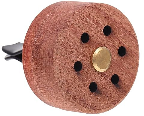 FOYTOKI 1 Stück Car Fragrance Diffuser aus Holz Aromatherapie Auto Lüftungsclip Diffusor für Ätherische Öle Design Langanhaltender Duft für Fahrzeuge und Wohnräume