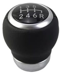 RYNVRNCOE 5/6-Gang-Schaltgetriebe-Schaltknauf Für Impreza WRX STi 2010-2019(6 Speed Black)