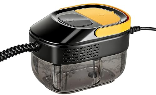 17-IN-1 Dampfreiniger Handgerät für Haushalt und Auto, 3 Dampfstufen am Griff einstellbar, 10 s Aufheizzeit, 1600 ml Tank, großer Aktionsradius von 4,5 m, Zubehör für Küche, Bad, Böden, Fenster & Auto