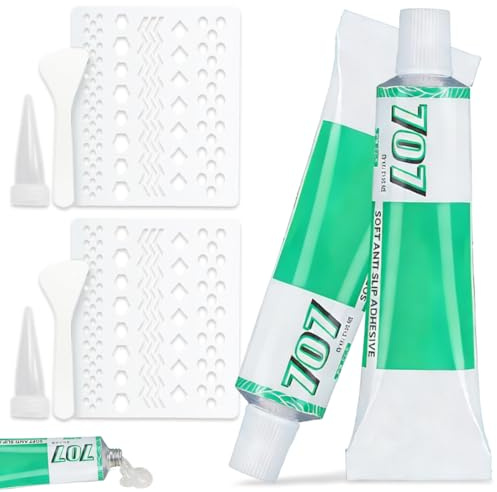 2 Stück Sock Stop Textilfarbe 50 ml, Sock Stop, Stopper für Socken, Anti Rutsch Socken, Grip Socks Pilates, Antirutsch Kleber für Socken, Teppichfarbe, Mit Schaber und Schablone