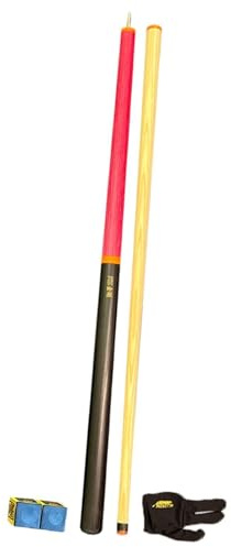 LRXFPIYF Pool Jump Break Queues 14 Mm Spitze Trendy Billardqueues Profi für Training von Snooker Anfängern, Rot