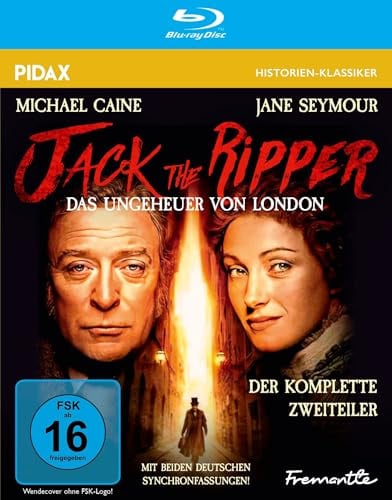 Jack the Ripper - Das Ungeheuer von London / Der komplette Zweiteiler mit Michael Caine und beiden deutschen Synchronfassungen (Pidax Historien-Klassiker)