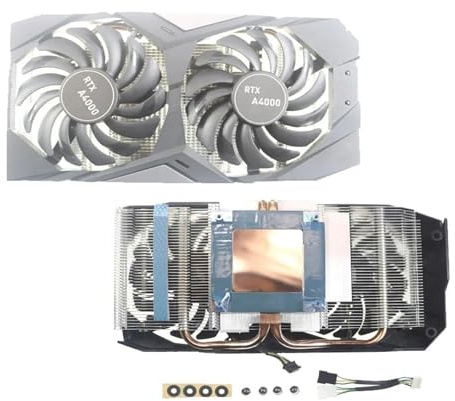 Ventola Del Dissipatore Di Calore, Compatibile Con La Scheda Grafica Quadro RTX A4000 Ventola Del Dissipatore Di Calore Ventola Sostitutiva A4000(Dual fan version)