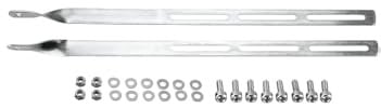 Topeak Extra Long Tubular Rack Bike Mounting Brackets, silver, 34.5 cm