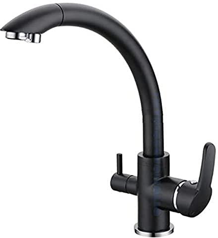 RUBINETTO 3 VIE NERO PER DEPURATORE ACQUA