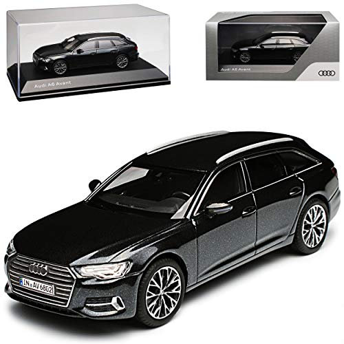 iScale A-U-D-I A6 C8 Avant Kombi Vesuv Grau Schwarz Modell Ab 2018 1/43 Kyosho Modell Auto