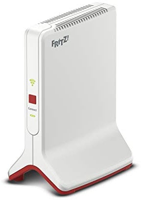 AVM FRITZ!Repeater 3000 Edition International, Ripetitore - Wi-Fi extender Triband con 1.733 e 866 Mbit/s (5 GHz) & 400 Mbit/s (2,4 GHz), Mesh, Access Point, 2x Gigabit LAN, Interfaccia in italiano