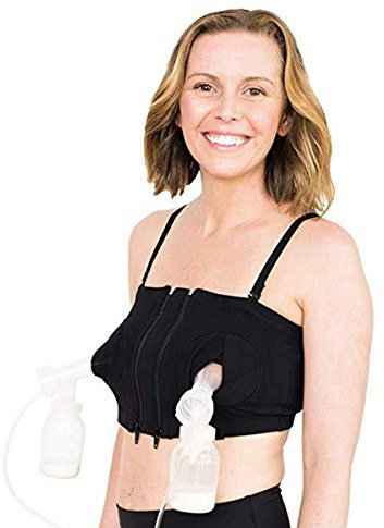 LOVELYBOBO Damen Baumwolle Umstands Still BH Hände Freie Pump-BH Ohne Bügel，Bustier Ohne Bügel Bustier Milchpumpe BH
