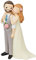 Mopec Y841 Figura pastel novio chaleco y barba, 21cm Pop & Fun Kuchenfigur Bräutigam Weste und Bart, 21 cm, Weiß, Einheitsgröße