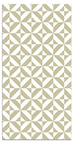 Panorama Alfombra Vinílica - Modelo Geometría Verde Pastel 300x200 cm - Varios tamaños - Decoración Hogar, Cocina y Salón