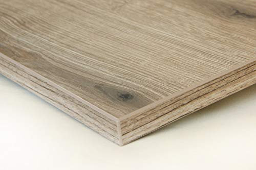 Schreibtischplatte 160x80 aus Holz DIY Schreibtisch direkt vom Hersteller vielseitig einsetzbar - Tischplatte Arbeitsplatte Werkbankplatte mit 125kg Belastbarkeit & Kratzfestigkeit - Alteiche