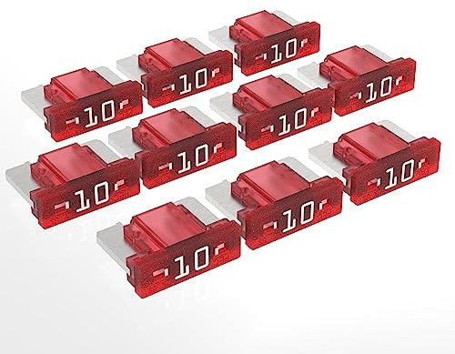 AUPROTEC Mini LP Kfz Sicherungen Flachstecksicherungen 2A - 30A Auswahl: 10A Ampere rot, 10 Stück