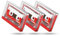 DIGITNOW! Cassettes Audio Vierges,Cassettes de Musique,Faible Bruit Haute Performance 60 Min, Excellentes pour Les Conférences, Séminaires,Enregistrement Quotidien (3Lot), rouge, (M108)