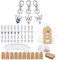 starfa lab Gastgeschenke Taufe Engel Anhänger Gastgeschenke Hochzeit Schutzengel Anhänger mit Organza Beutel und Kraftpapier Anhänger für Gast Babyparty Hochzeits Geschenk Party Mitbringsel 20 Stück