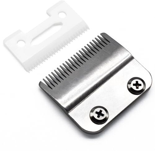 Jeu de Lames de Rechange Réglables Professionnelles #2161 - Compatible avec Tondeuses Wahl 5 Star Series Senior Cordless, Magic Clip, Super Taper Modèles 8148/8504/1919 (Argenté)