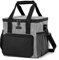 KEPLIN Insulated Cooler Bag Waterproof & Leak Resistant with Shoulder Strap, Side & Front Pockets Portable Lunch Box for Picnic, Camping, Beach, Travel, BBQ- Large Capacity & Durable (Grey) (8.5L)