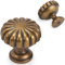 POVEFONK Lot de 10 boutons d'armoire de cuisine en laiton antique vintage en bronze vieilli - Quincaillerie d'armoire de cuisine en alliage de zinc - Poignées de tiroir et de commode