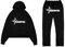 NOFS Jogginganzug Streetwear Buchstaben Drucklose Hoodies und Jogginghosen Tracksuit für Herren Y2K Männer Hip Hop Hose Trainingsanzüge Pullover Lässig Oberteile und Sporthosen