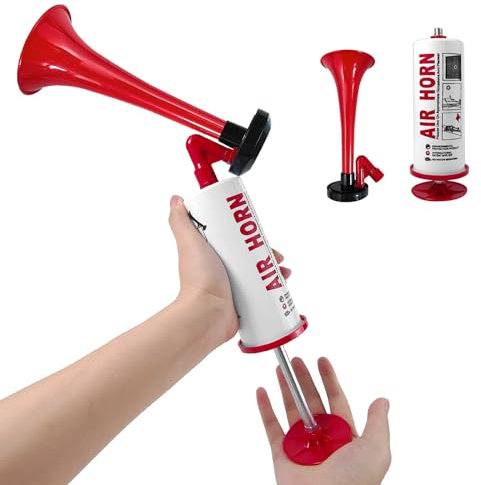 yuejuhe Airhorn Druckluft Hupe, Druckluftfanfare Air Horn Extrem Laut, Gas Tröte, Signalhorn, Gashupe, Lufthorn für Handball Fußball Stadionhorn Boot Party
