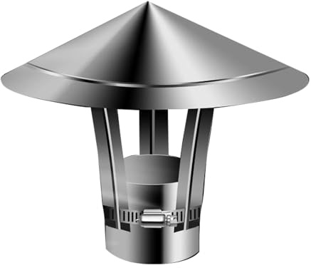 HBOOMOEM Schornsteinhaube，Kamin Schornstein Abdeckung，Dach-Regenkappe Aus Edelstahl，Nicht Leicht Zu Verformen, Langlebig Und VerschleißFest, (400mm*160mm/15.7in*6.30in)