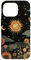 iPhone 16 Pro Vintage Boho Celestial Floral Sun Moon Stars Painting Art Case