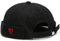 XYIYI Herren Herz Schwarz Dockermütze Brimless Hat Schädelkappe Arbeiter Matrosenmütze Gerollte Manschette Retro Beanie Mütze