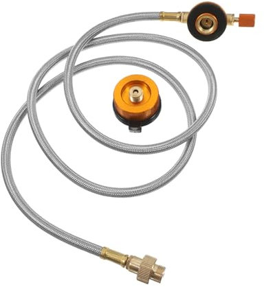 TOYANDONA Adaptador Manguera para Barbacoa Portátil con Regulador Kit Rápida para Recarga Gas Camping y Cocina Exterior