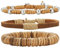 Dazylleco Mens Bracelets Beaded Braided Rope Bracelets Set for Men Mens Jewellery(Camel)