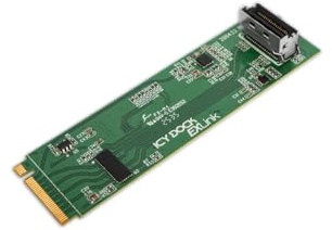 ICY DOCK M.2 2280 NVMe PCIe 5.0 x4 zu MCIO 4i SFF-TA-1016 Adapter mit Redriver - EXLink MB309A5