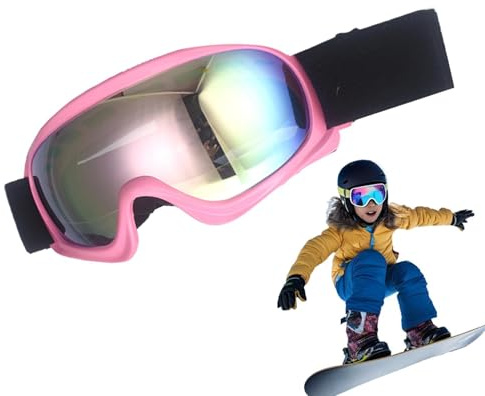 Générique Snowboardglasögon för, snösportglasögon,snowboardglasögon med UV-skydd skidor - snöskor bekväma och skidglasögon för pojkar flickor 3-10 a