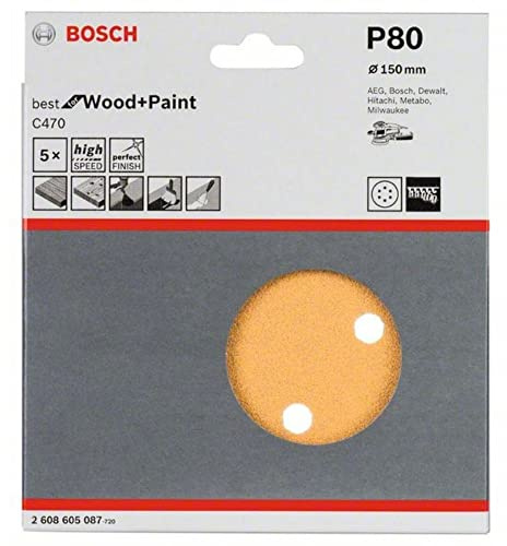 Bosch 2608605087 Sanding Sheet (Pack of 5)