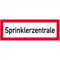 Aufkleber Brandschutz Sprinklerzentrale 10,5 x 29,7cm