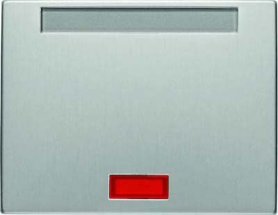 Tecla con 5 indicadores luminosos y portaetiquetas, K.5, aluminio