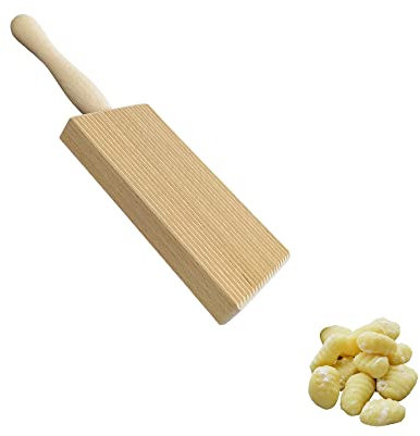 We Love Pasta, Gnocchi Pasta Ridger Paddle, Beechwood